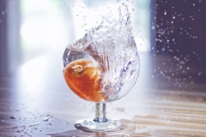 グラスに入ったお水