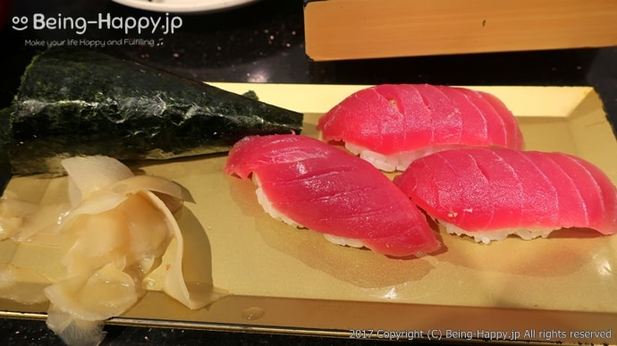 マグロのネタの大きさ