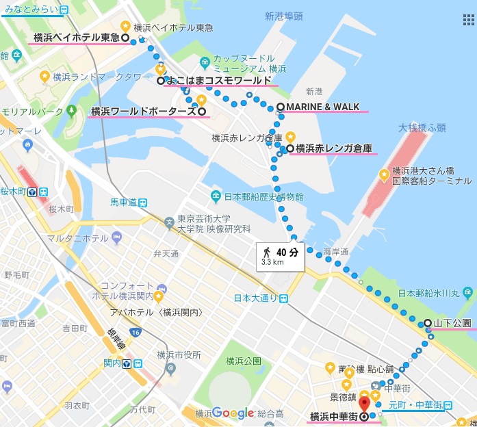 横浜の観光マップ・おすすめのスポット