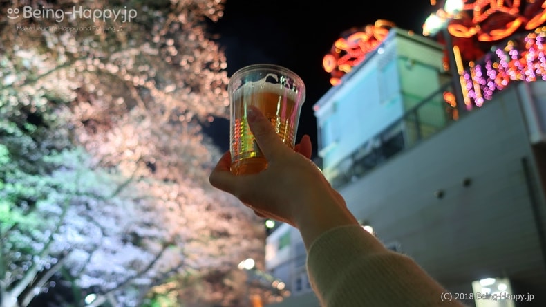 としまえんの桜とビール