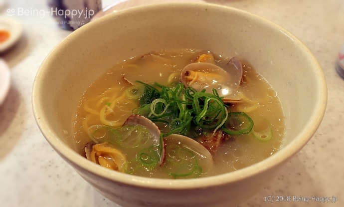 かっぱ寿司-ごくっ!旨 貝の塩白湯ラーメン