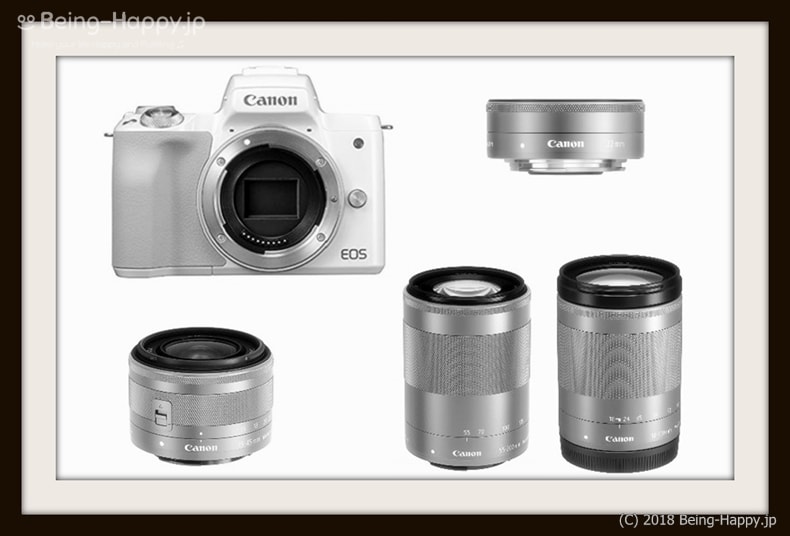 Canon EOS Kiss M ダブルズームキット ダブルレンズキット-