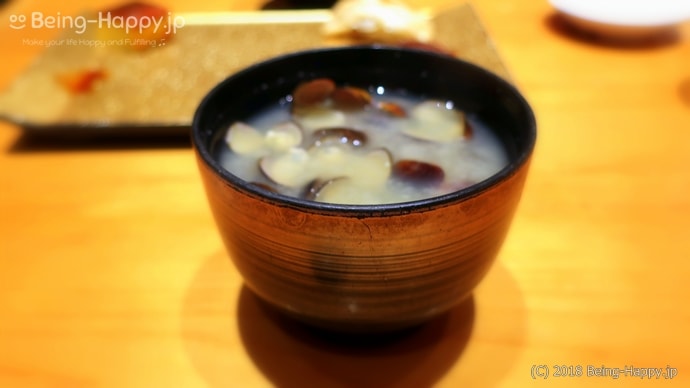 SUSHI TOKYO TEN、（スシトウキョウテン）　シジミの味噌汁