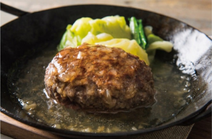 サカナの中勢以の熟成但馬牛ハンバーグ