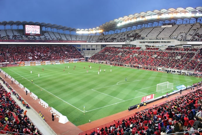 茨城県立カシマサッカースタジアムの場内