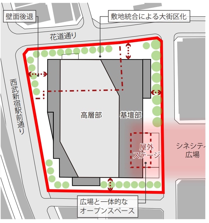 東急歌舞伎町タワー周辺図