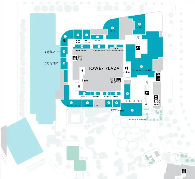 Tower Plaza 3F Floor Map