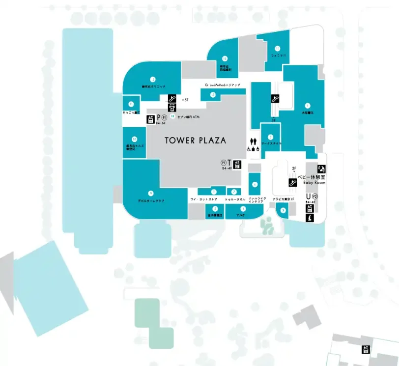 Tower Plaza 4F Floor Map